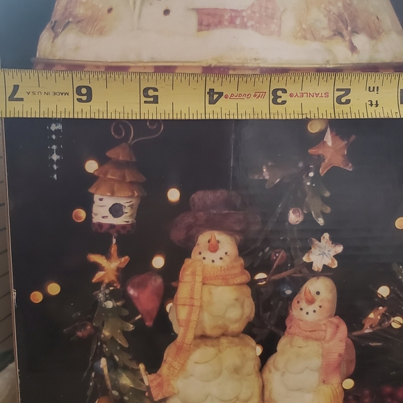 NEW Snowmen Scene T-lite lamp - Picture 2 of 3